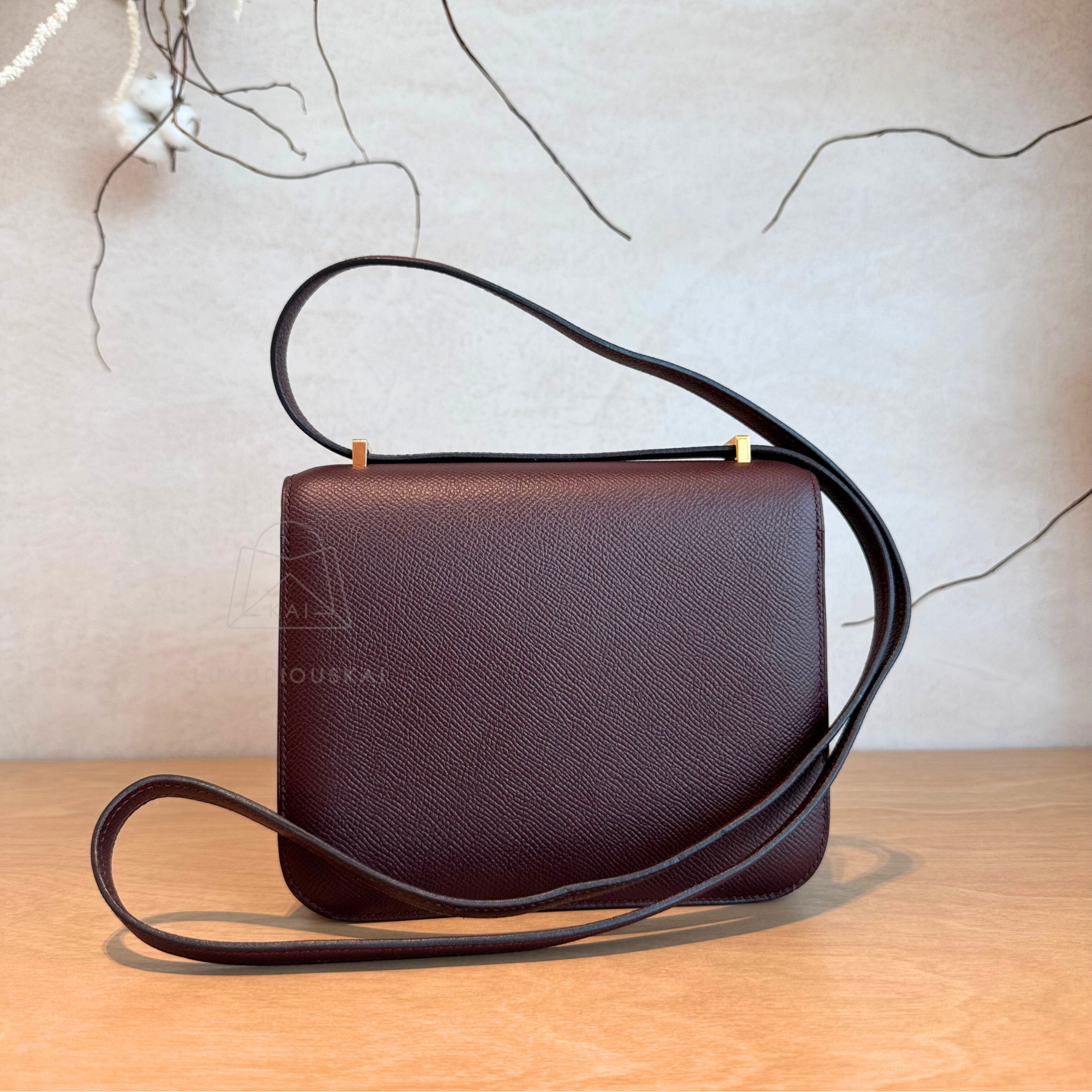 [PRELOVED] Hermès Constance 18 Rouge H (Gold Hardware)