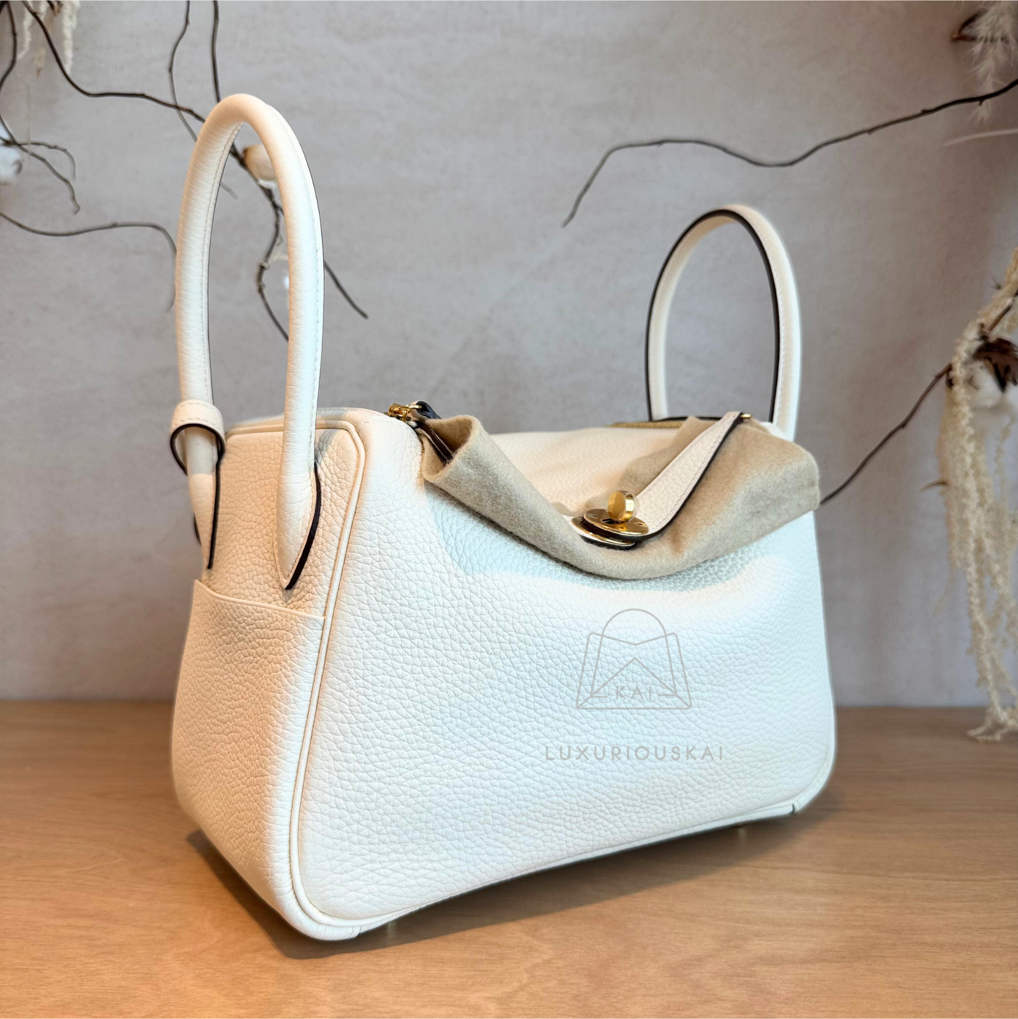 Hermès Lindy 26 Nata (Gold Hardware)
