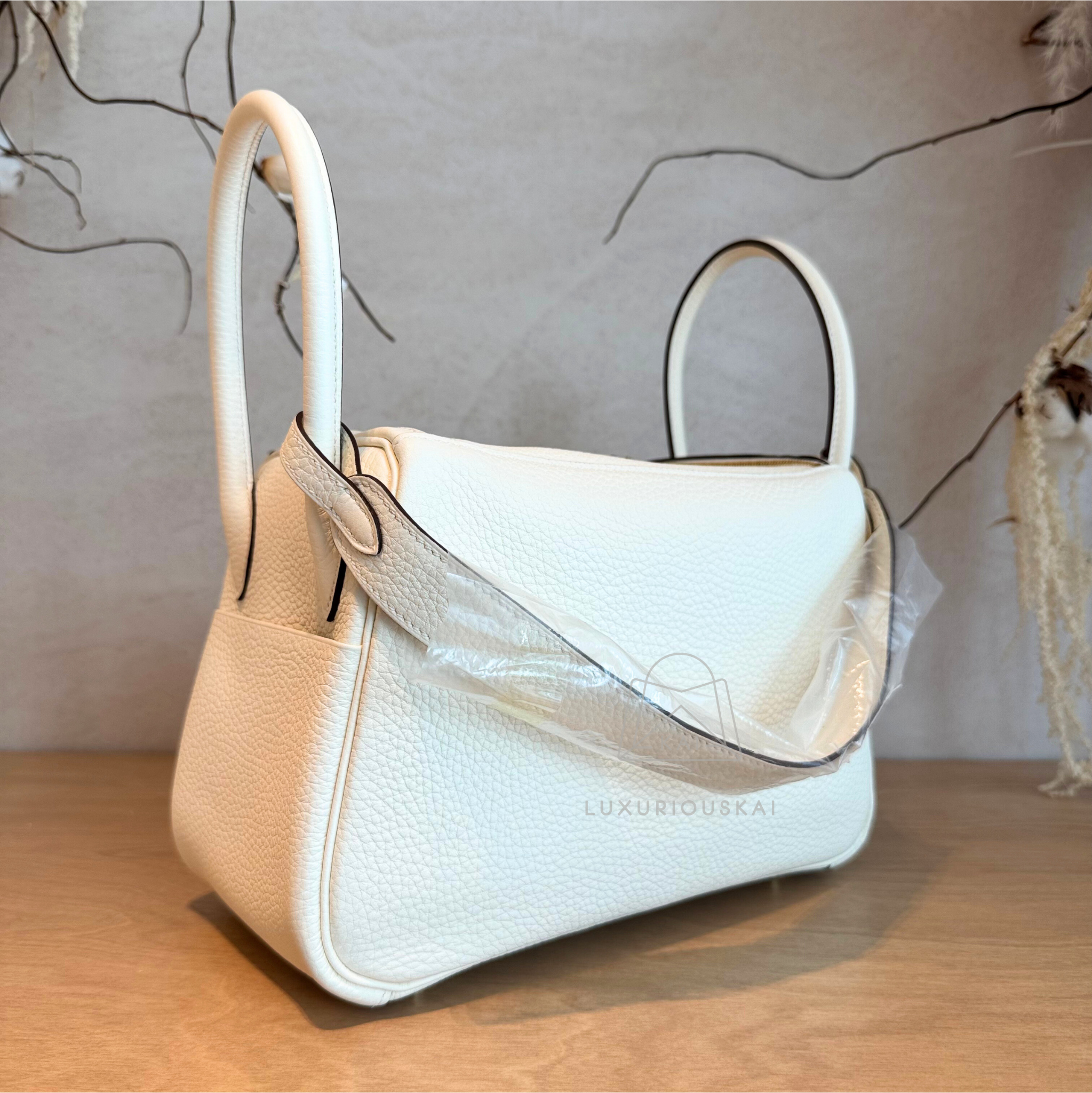 Hermès Lindy 26 Nata (Gold Hardware)