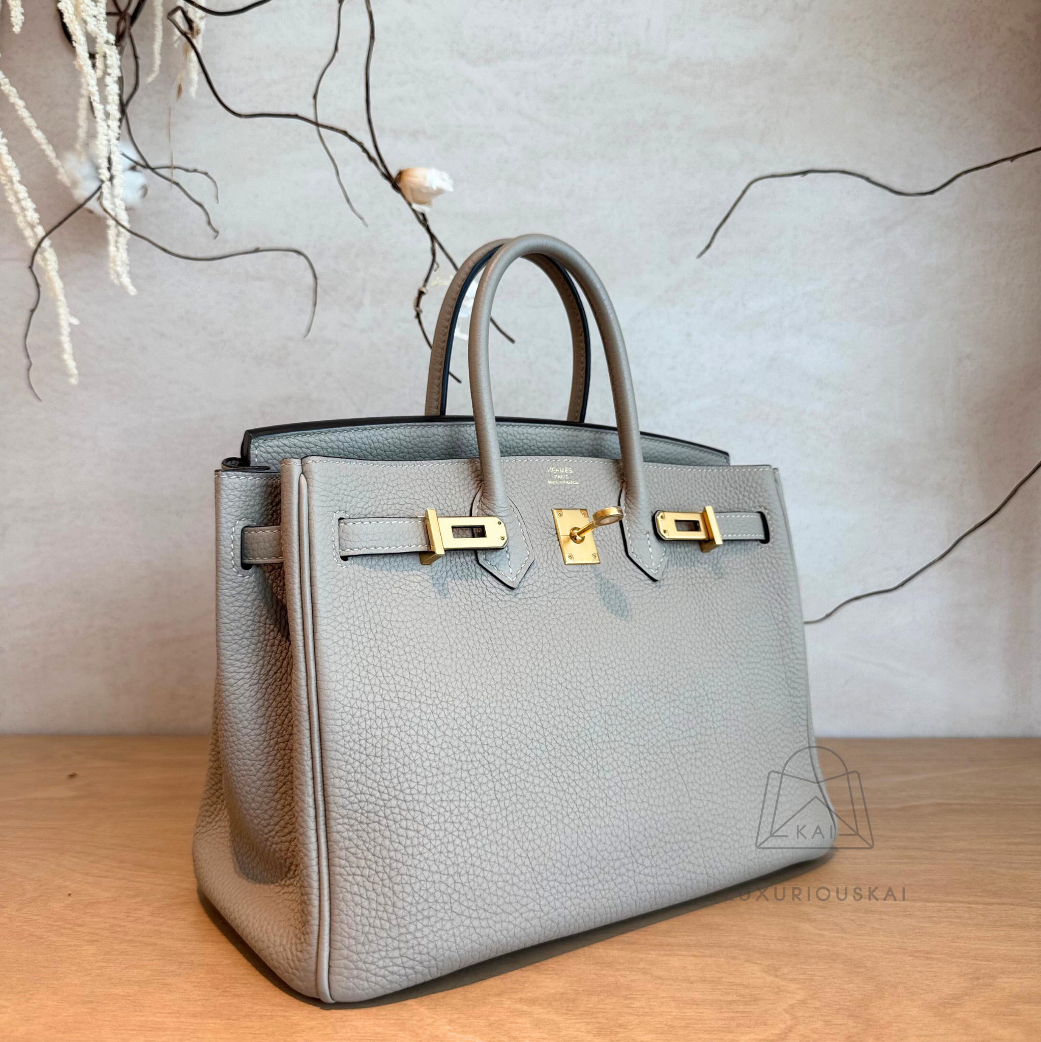 [PRELOVED] Hermès Birkin 25 Gris Asphalt (Gold Hardware)