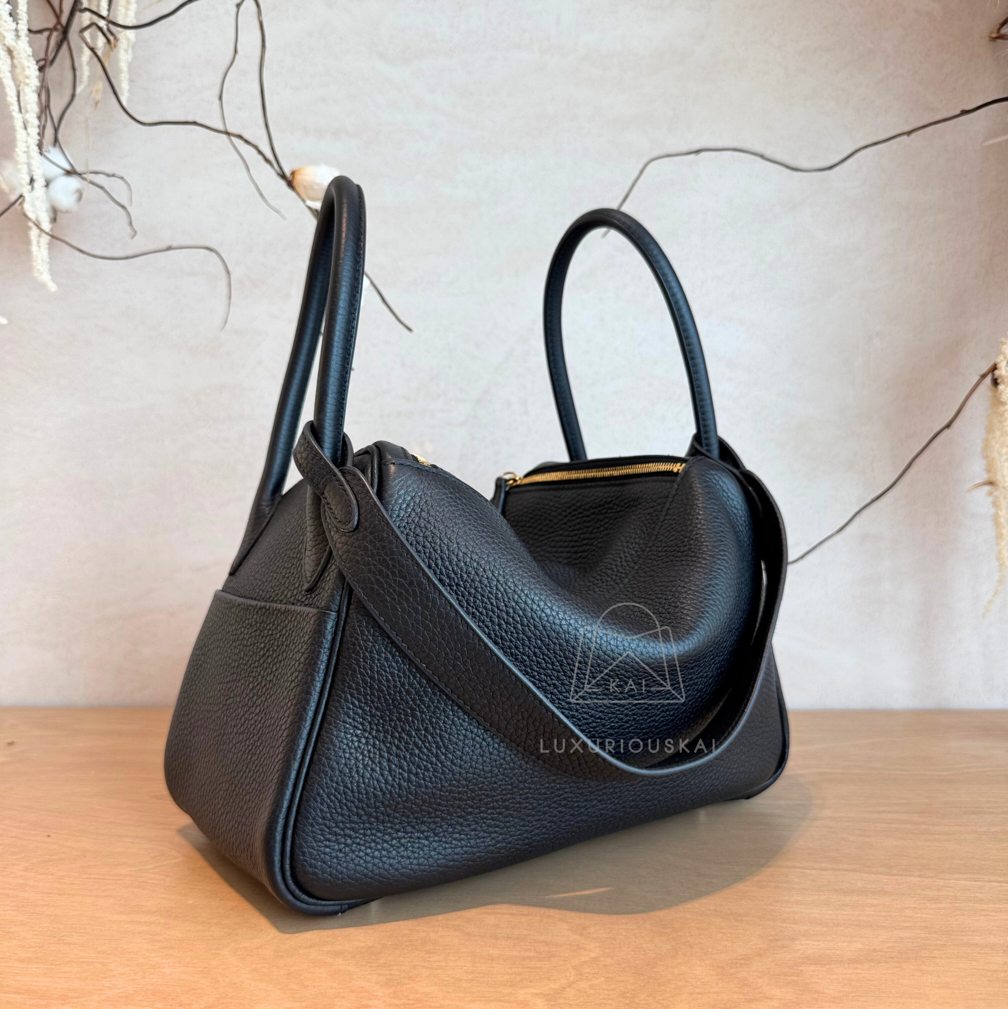 [PRELOVED] Hermès Lindy 26 Black (Gold Hardware)