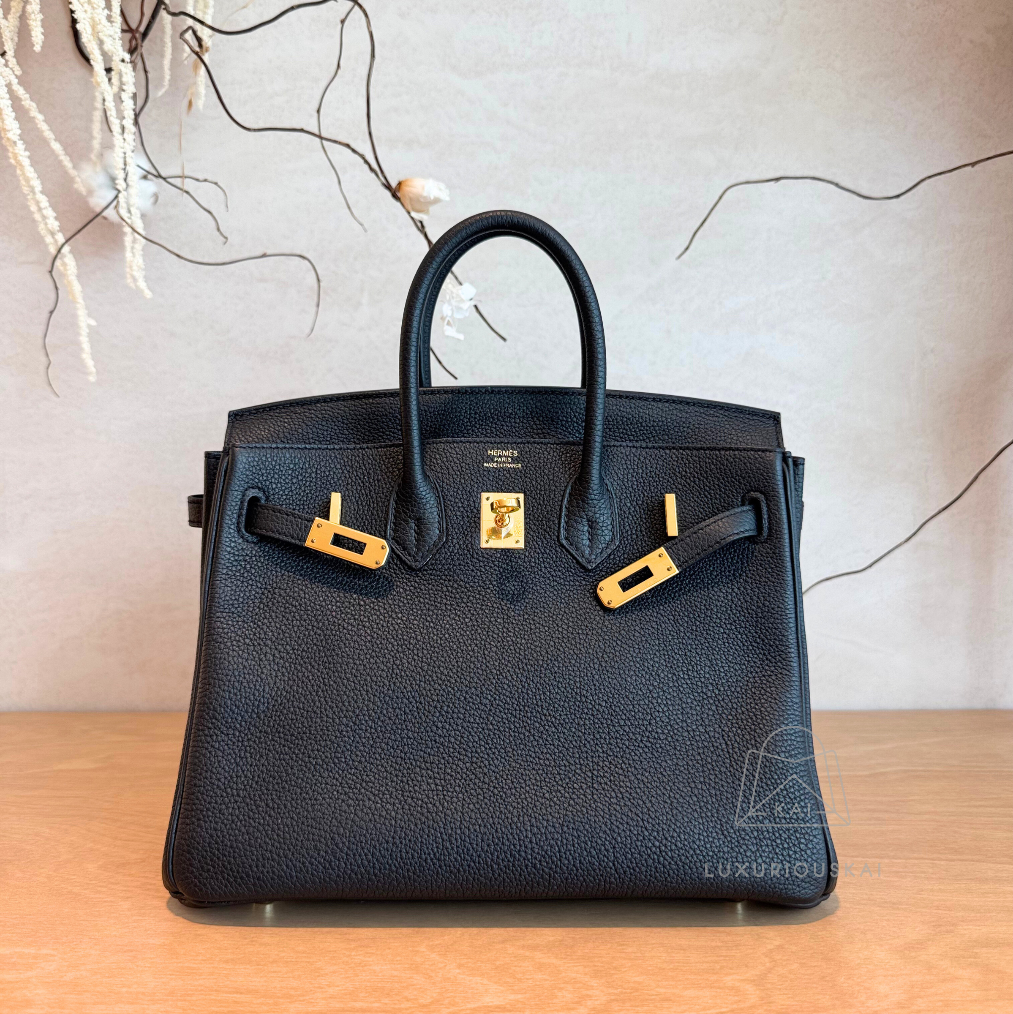 [PRELOVED] Hermès Birkin 25 Black (Gold Hardware)