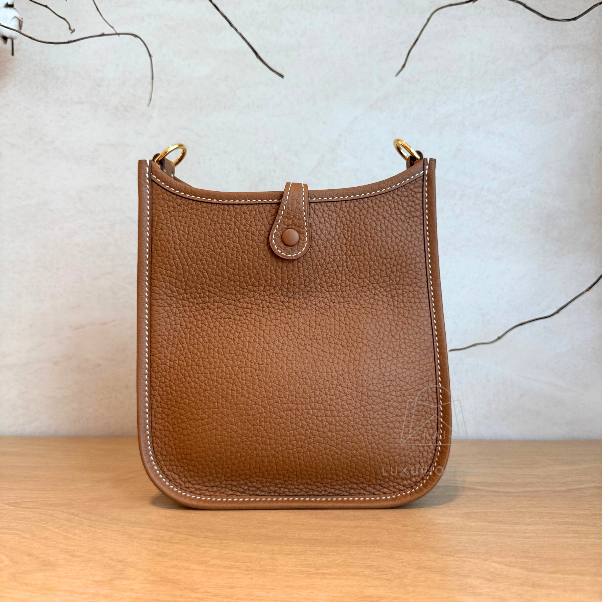 Hermès Mini Evelyne Gold (Gold Hardware)