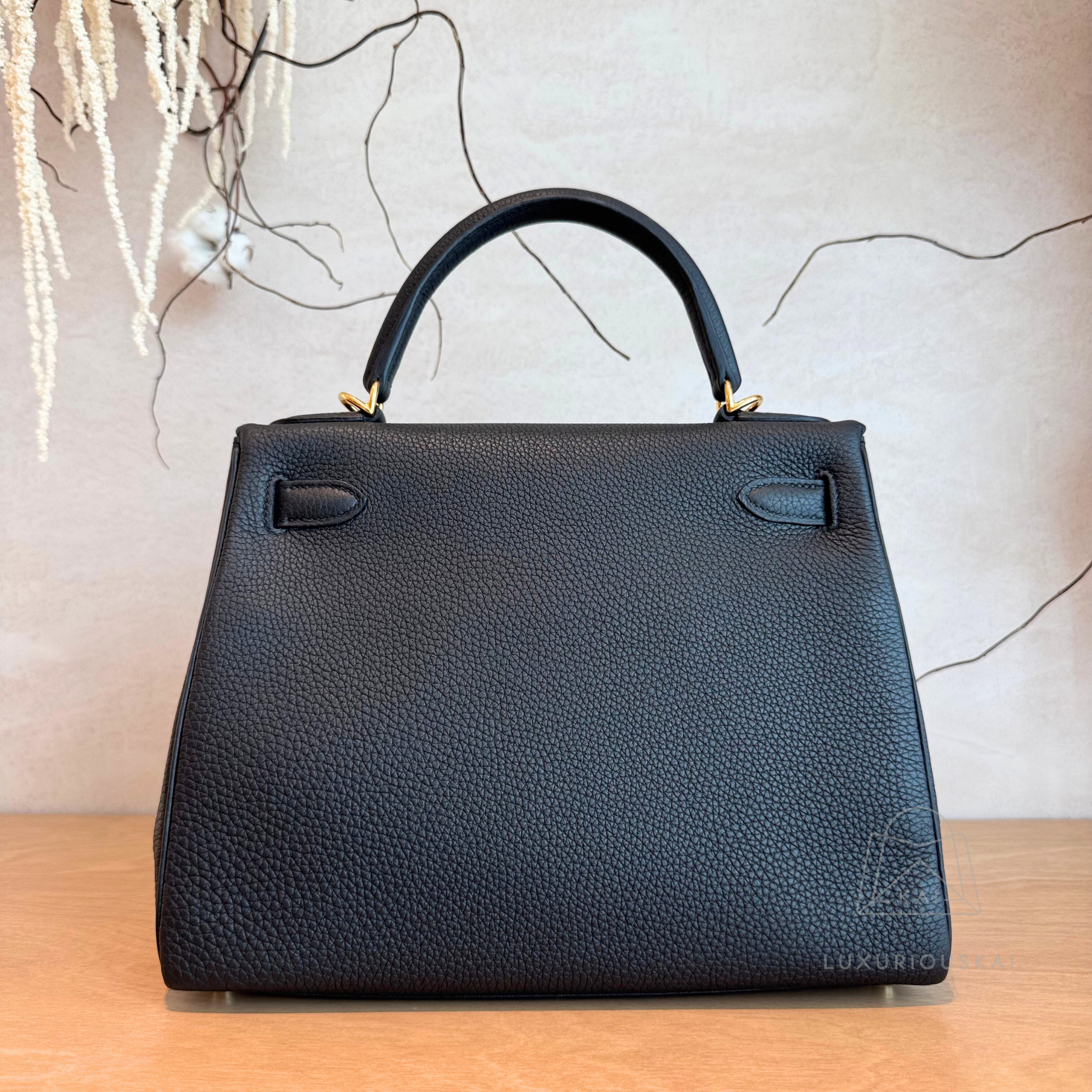 [PRELOVED] Hermès Kelly 28 Black (Gold Hardware)