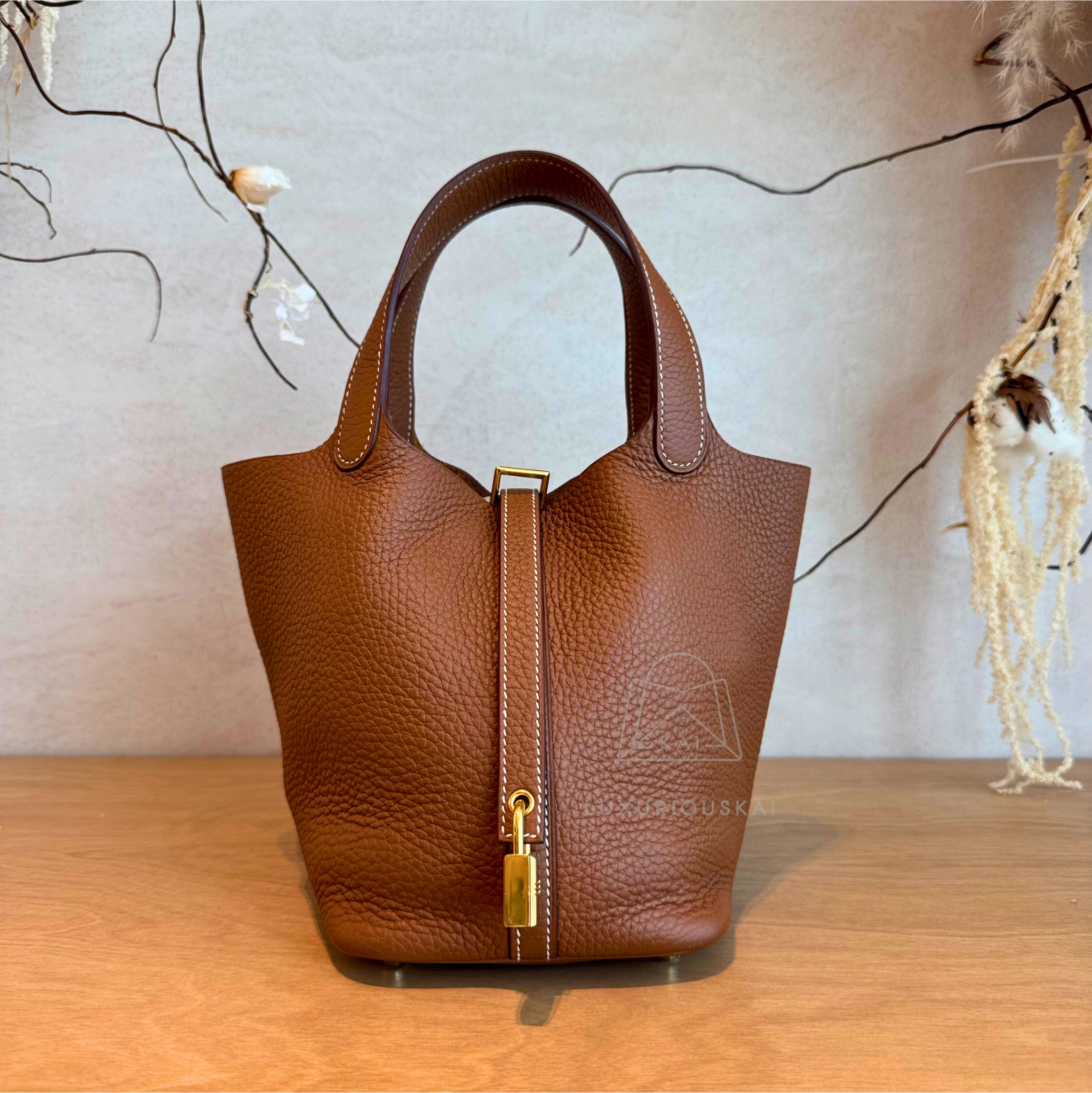 [PRELOVED] Hermès Picotin 18 Gold (Gold Hardware)