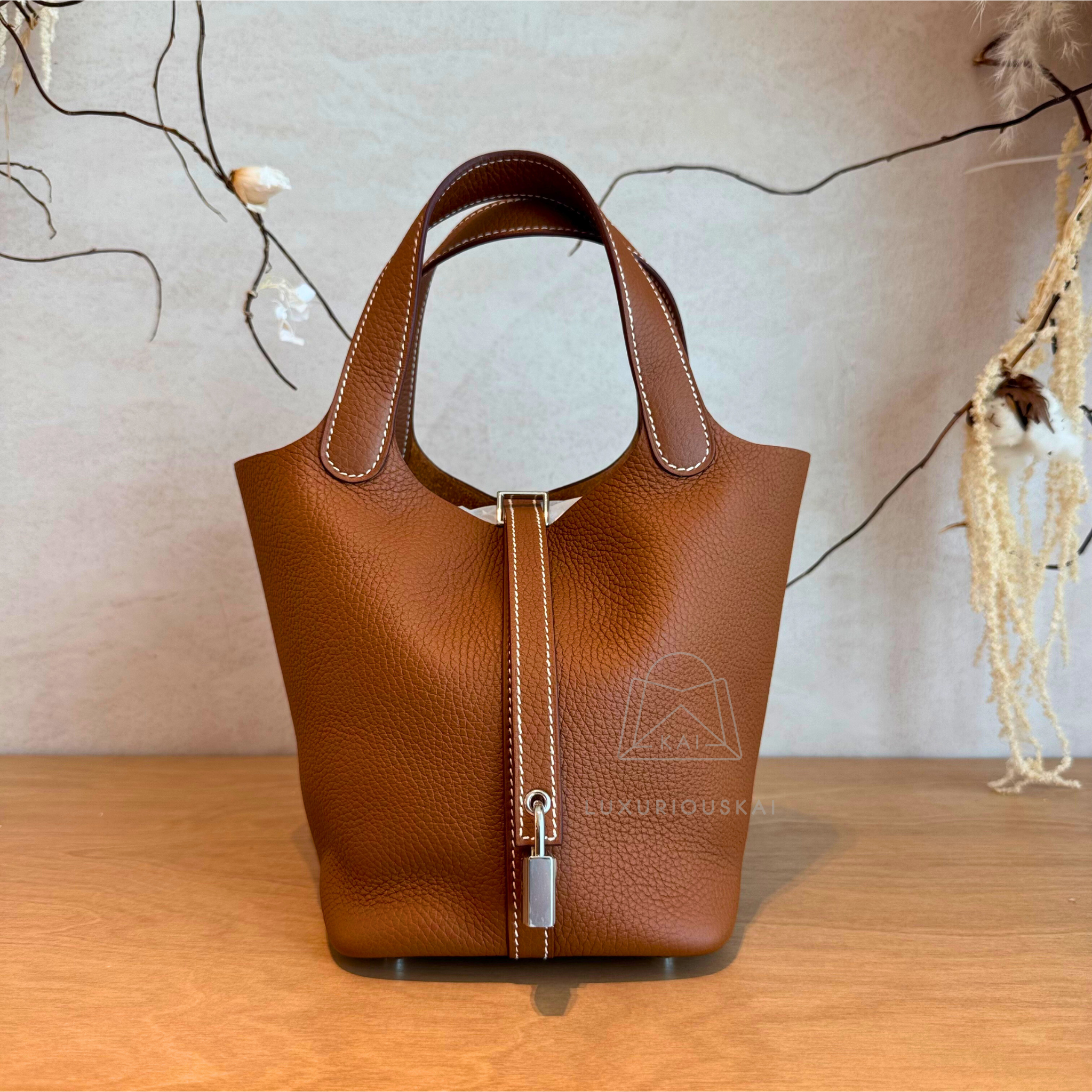 [PRELOVED] Hermès Picotin 18 Gold (Palladium Hardware)
