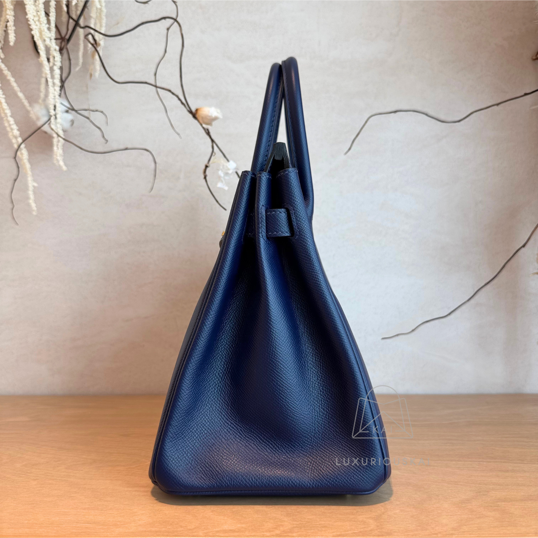 [PRELOVED] Hermès Birkin 30 Blue Sapphire (Gold Hardware)
