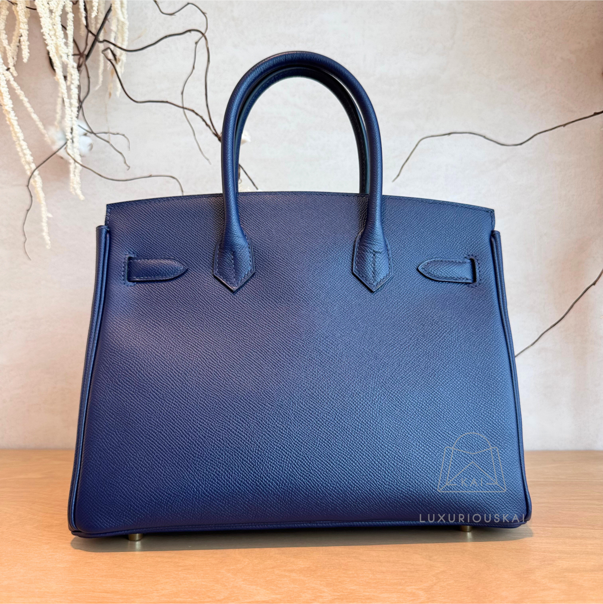 [PRELOVED] Hermès Birkin 30 Blue Sapphire (Gold Hardware)