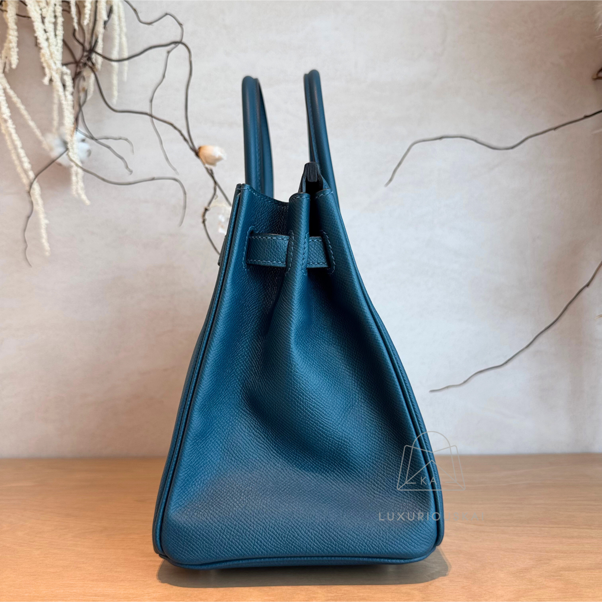 [PRELOVED] Hermès Birkin 30 Blue Colvert (Gold Hardware)