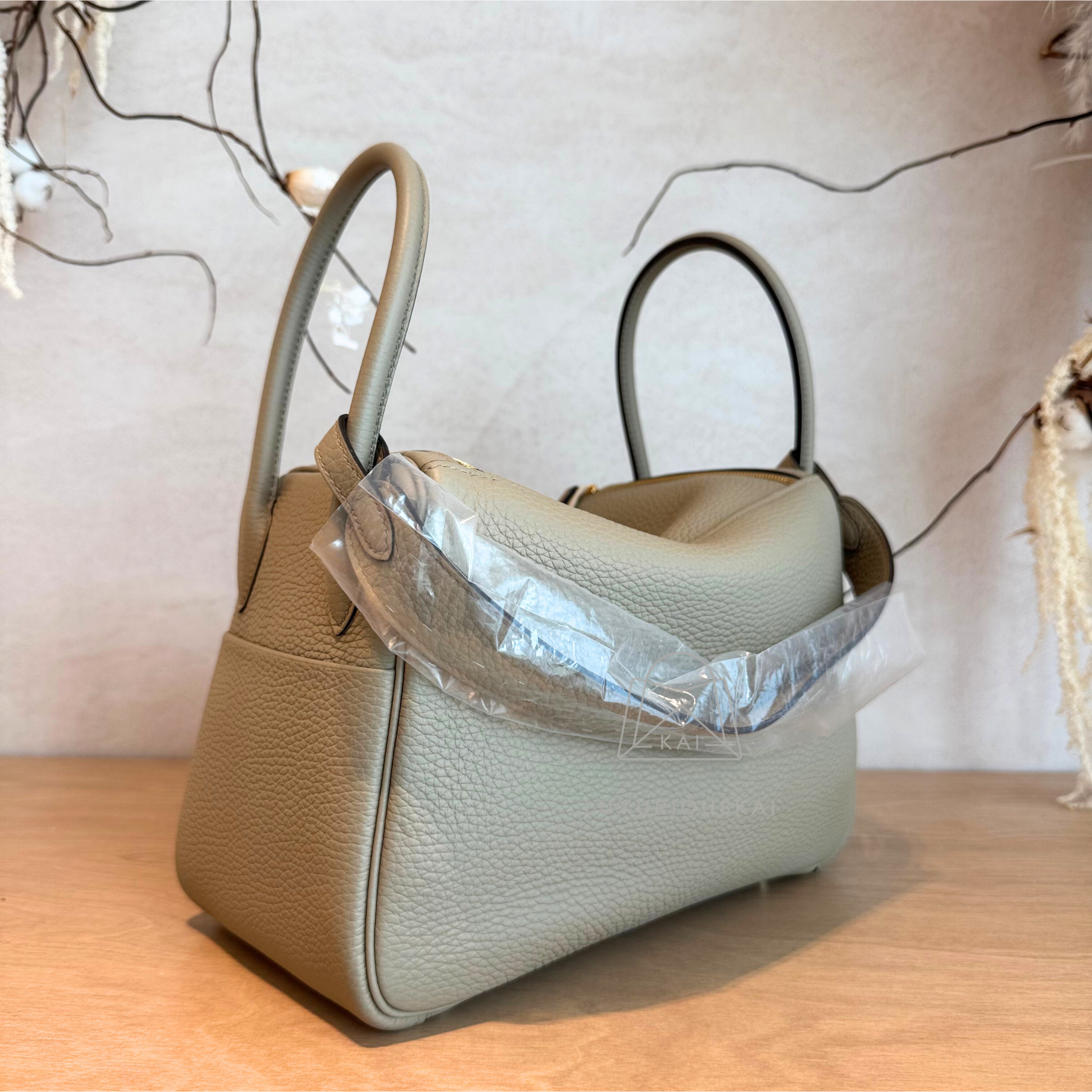 Hermès Lindy 26 Beige Marfa (Gold Hardware)