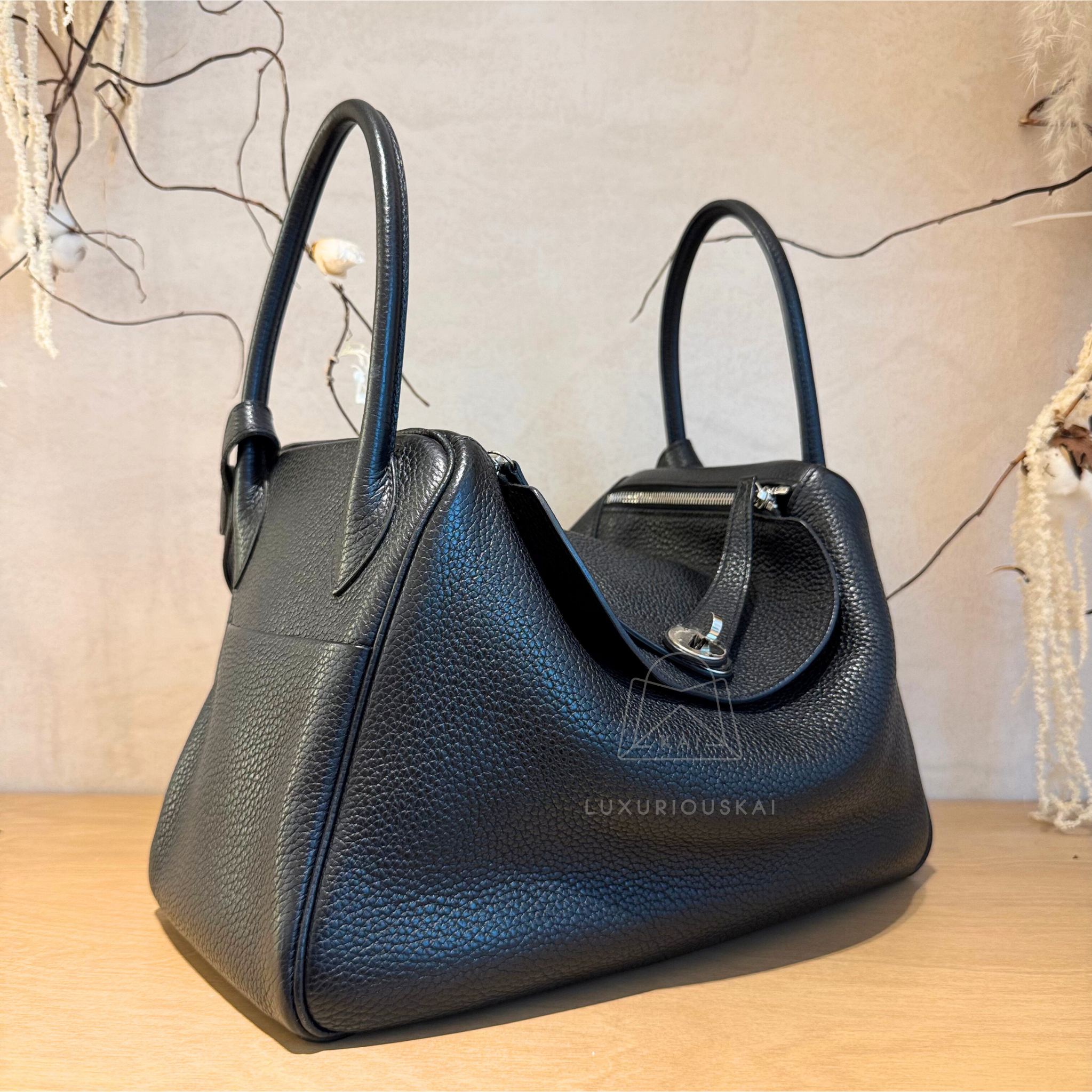 [PRELOVED] Hermès Lindy 34 Black (Palladium Hardware)