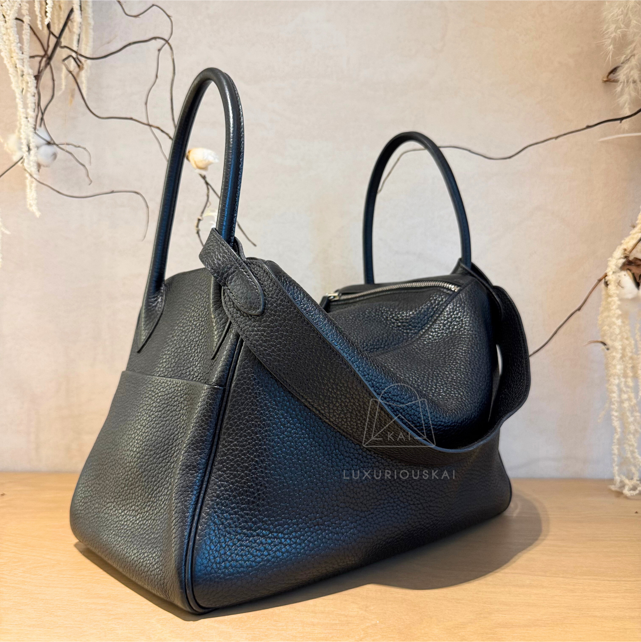 [PRELOVED] Hermès Lindy 34 Black (Palladium Hardware)