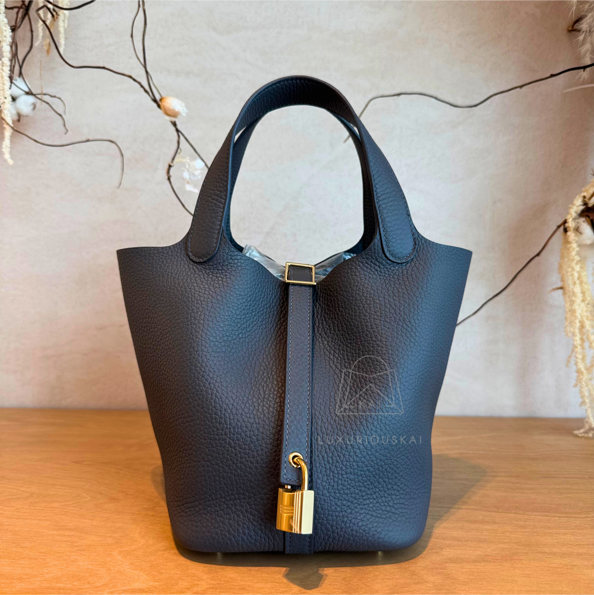 Hermès Picotin 18 Ardoise (Gold Hardware)