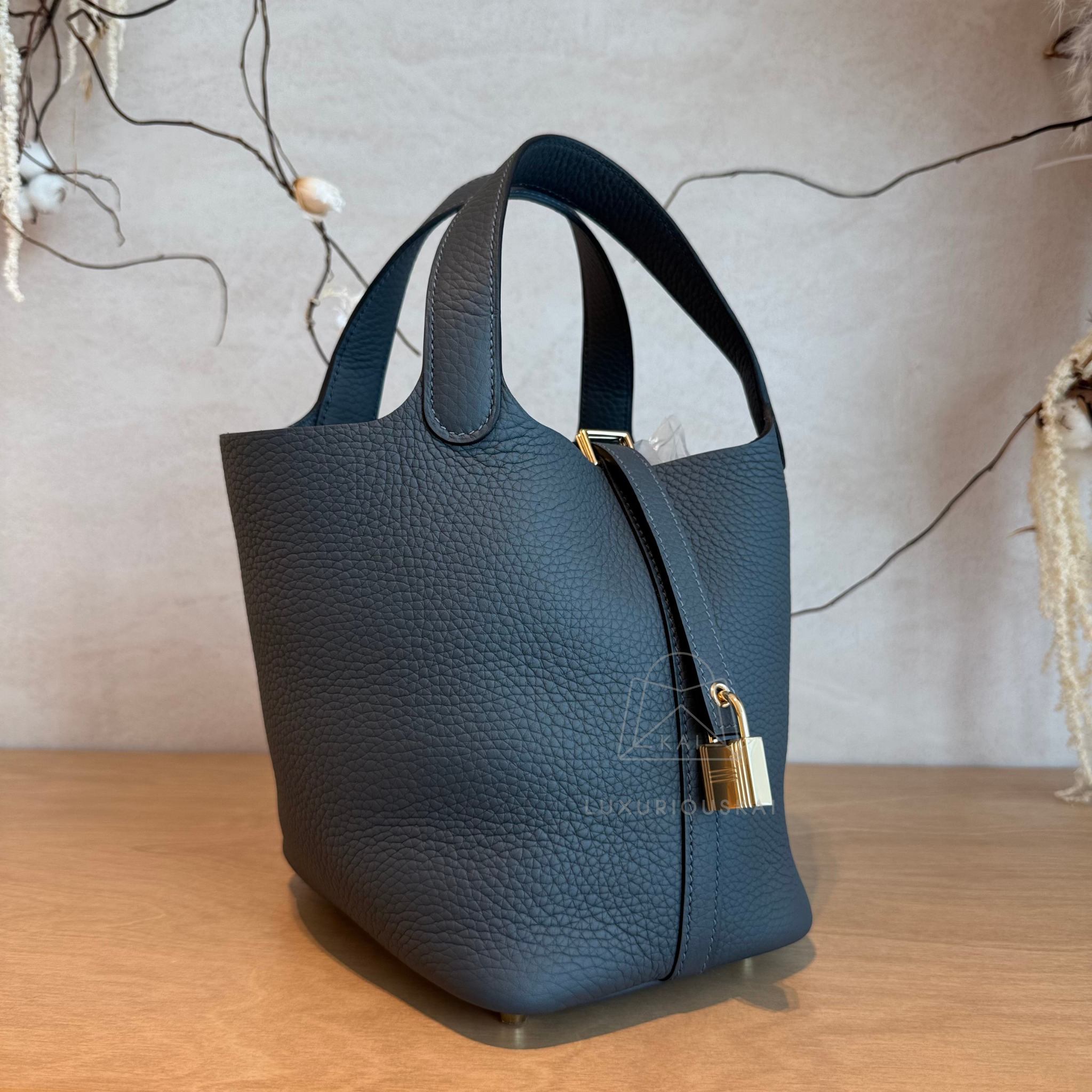 Hermès Picotin 18 Gris Misty (Gold Hardware)