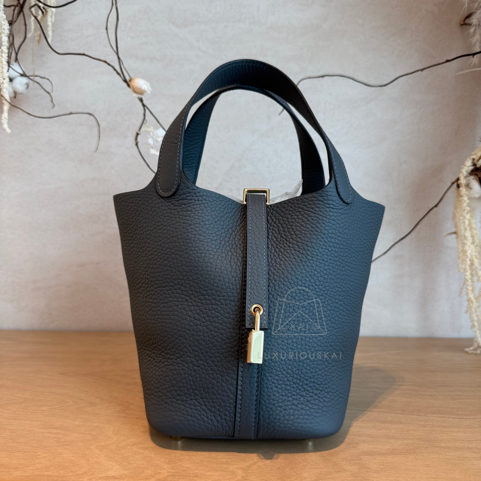 Hermès Picotin 18 Gris Misty (Gold Hardware)